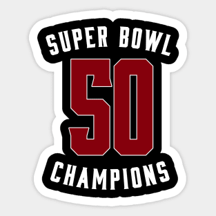 Super bowl 50 Champions Sticker